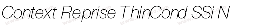Context Reprise ThinCond SSi Normal字体转换